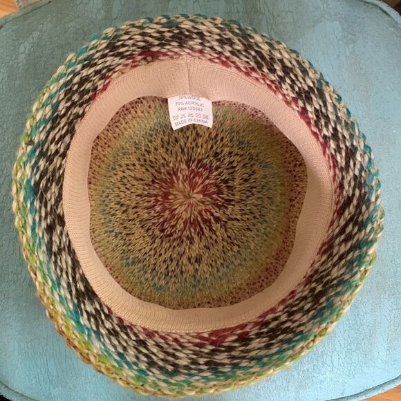 🟢3 items for $20 BUCKET hat wool blend multicolor for all season w thin cord bow - Picture 4 of 5